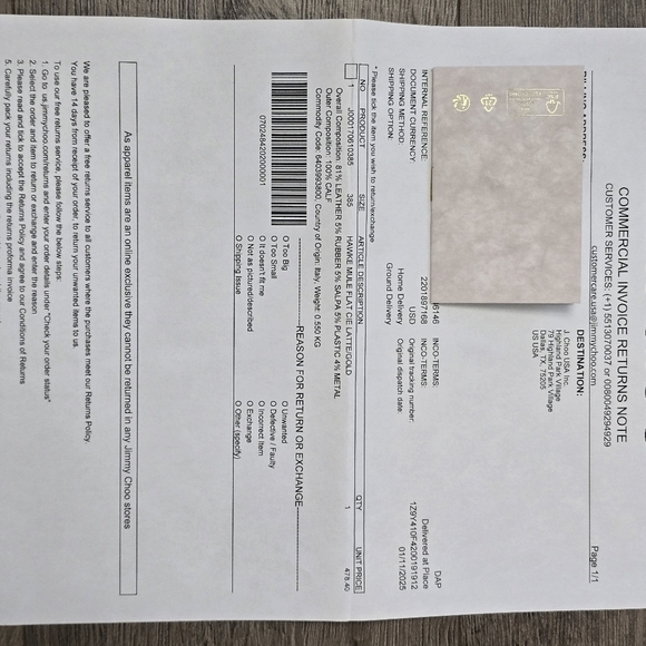 Jimmy Choo Hawke Mule Flat Latte/Gold Ladies Size 38.5 EUC Luxury Leather - Picture 12 of 13